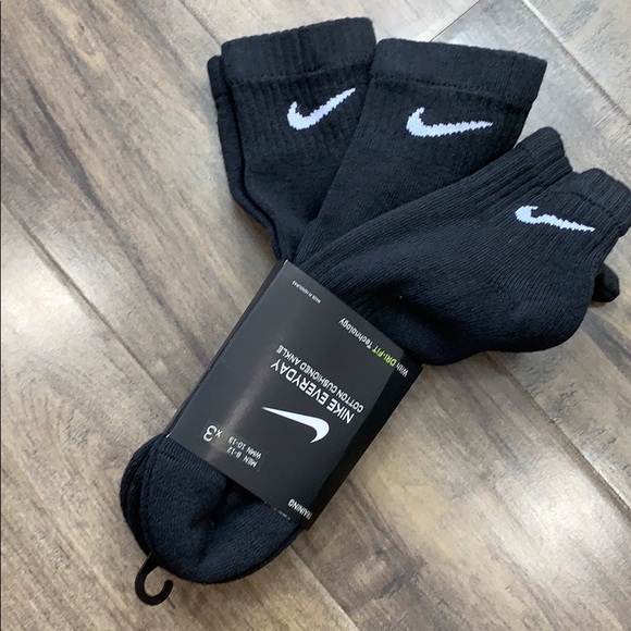 NIKE 3 pairs EVERYDAY COTTON CUSHIONED ANKLE TRAININ SOCKS - Picture 2 of 16
